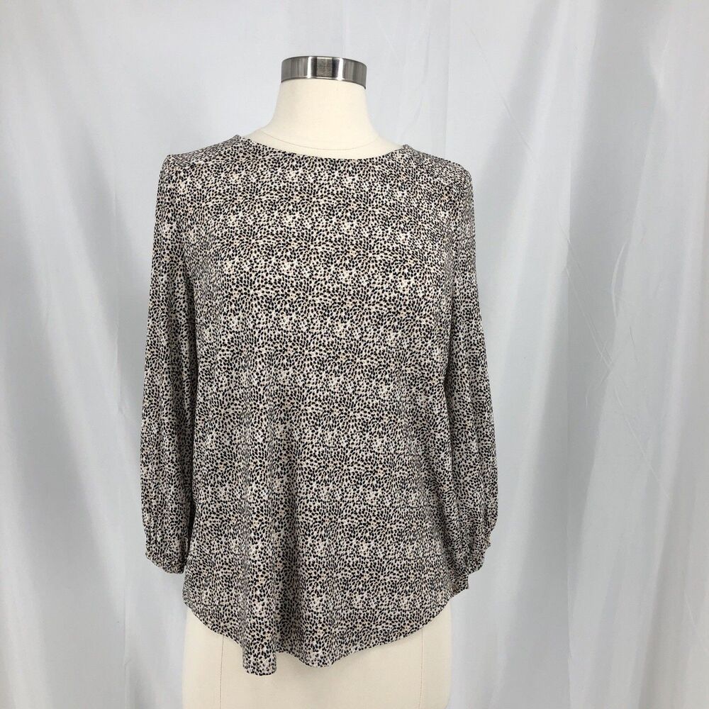 Adrianna Papell Women’s Top -M-Brn/Blk Animal Print Slinky stretchy